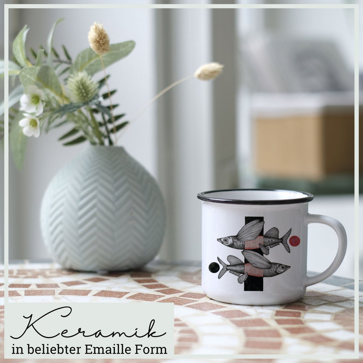 Mug en céramique - poisson volant