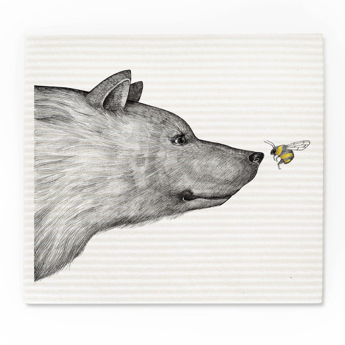 Lot de 3 éponges - abeilles et fleurs
