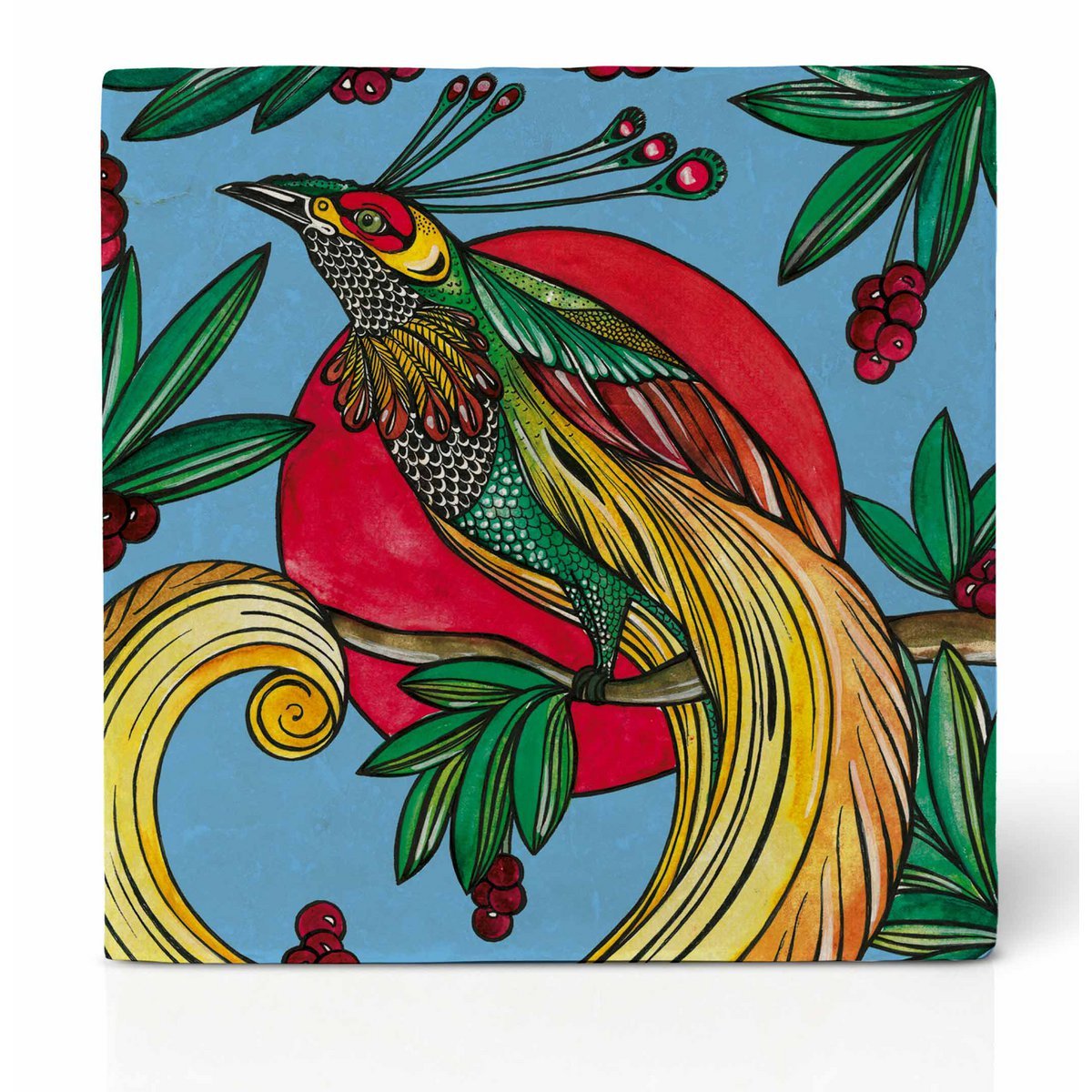Dessous de verre en carrelage - Cerise Igall