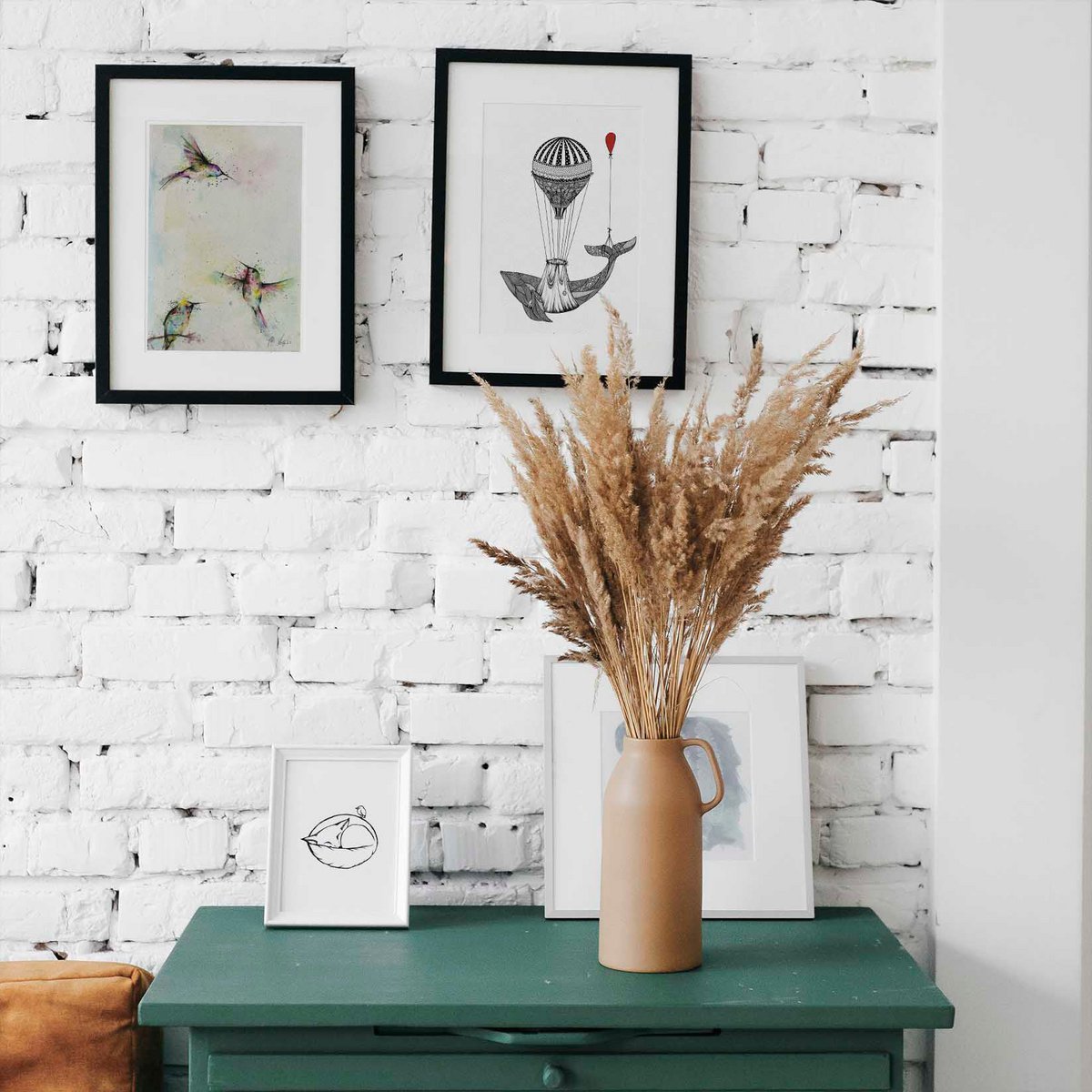 Art Print - Drie kolibries