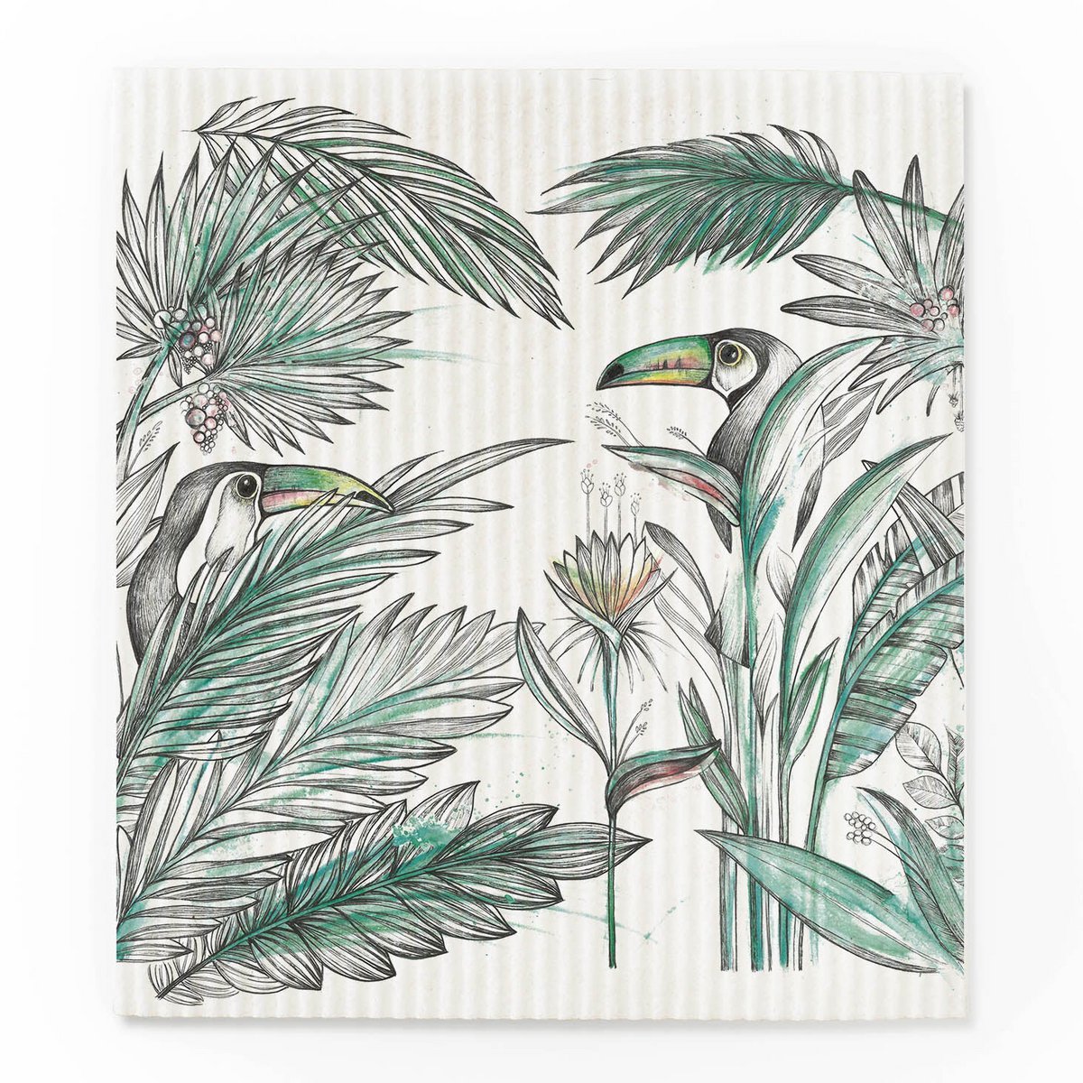 Lot de 3 chiffons éponge - Jungle