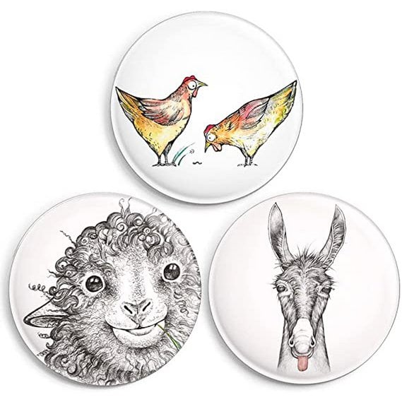 Magnet 3er Set – Bauernhoftiere