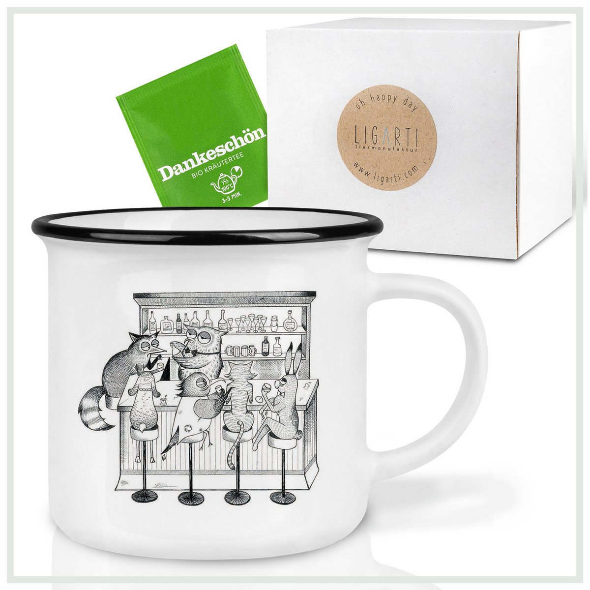 Mug en céramique - Animal Bar