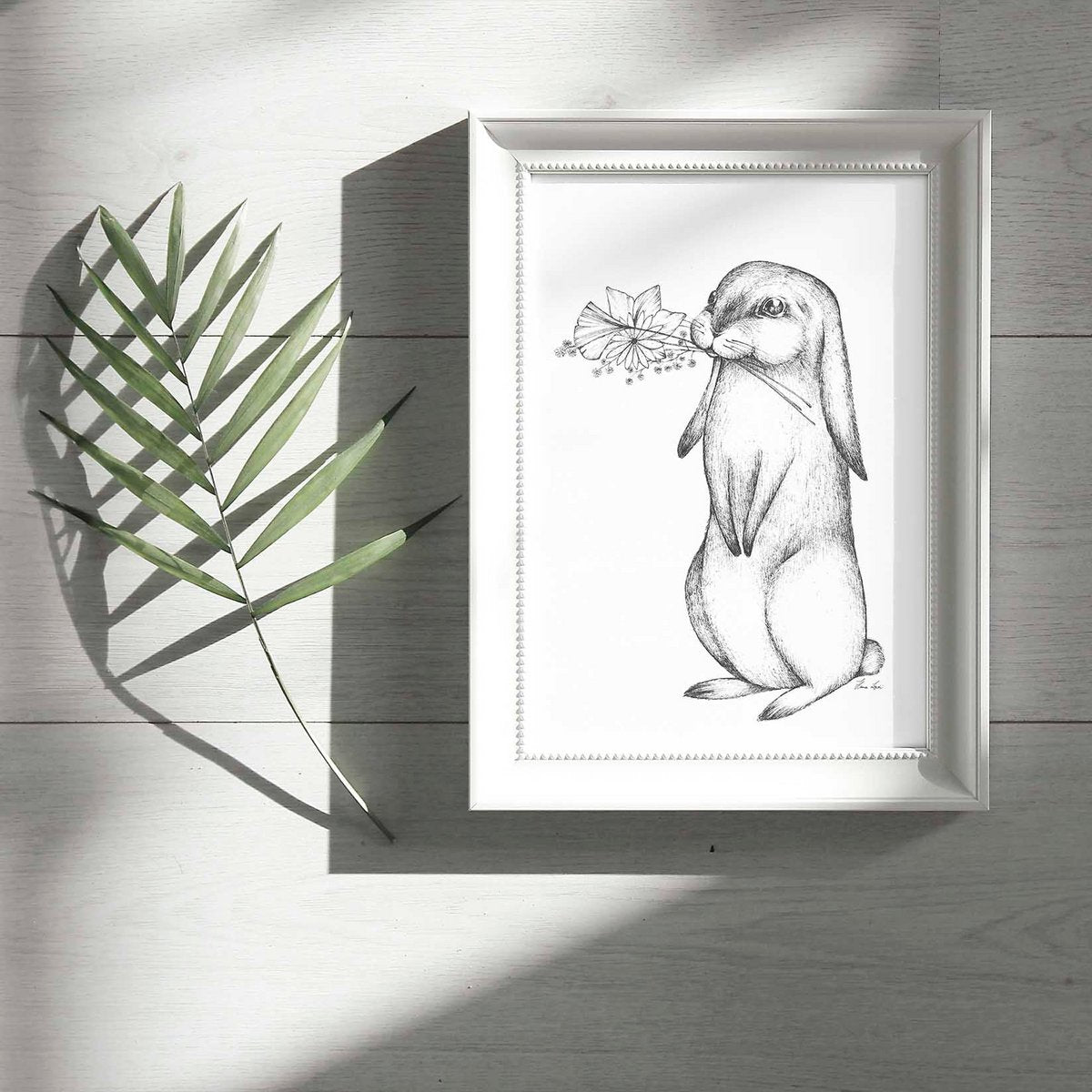 Art Print - Flower Bunnies