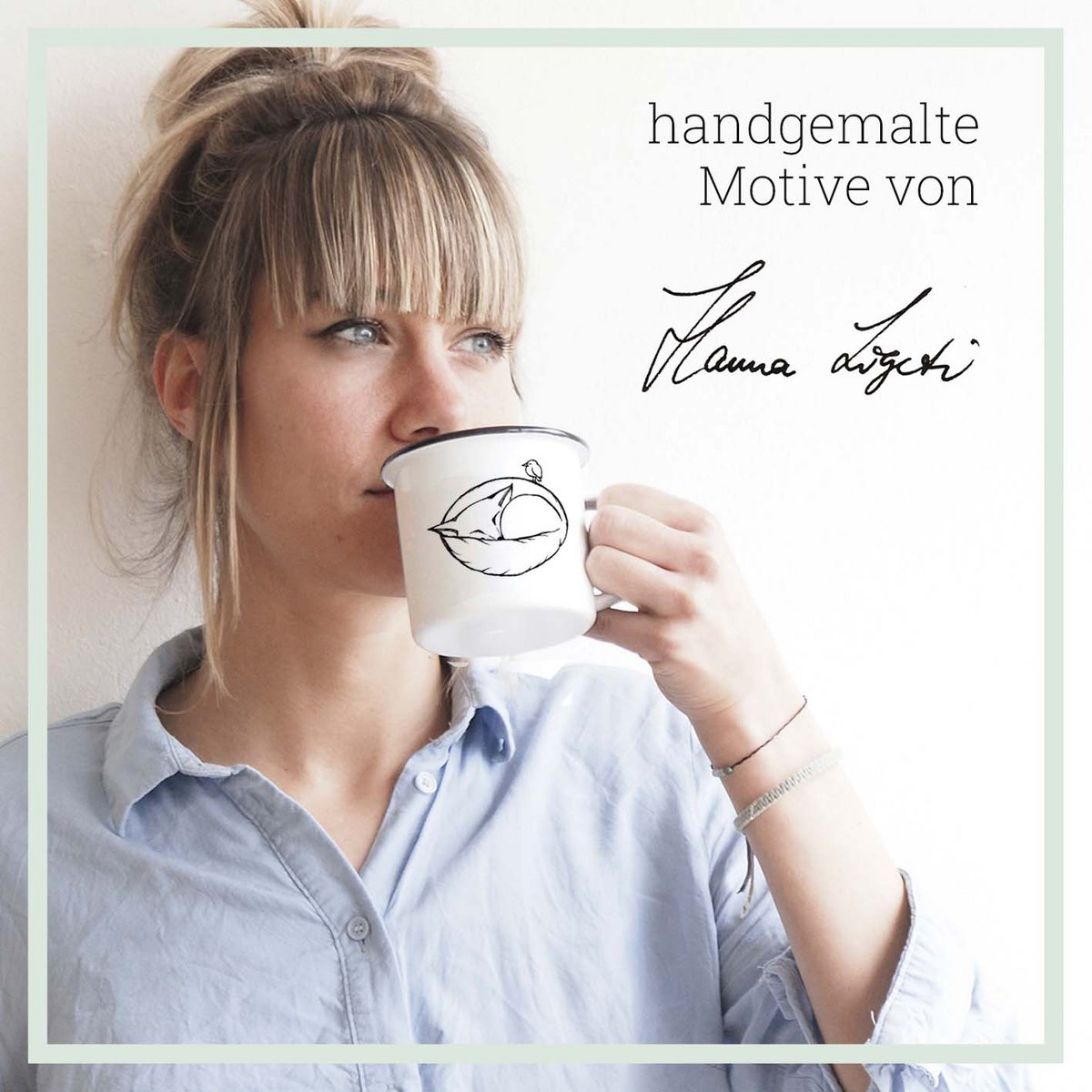Mug en émail avec motif Johnny Pistol – Mug élégant et durable pour toutes les occasions