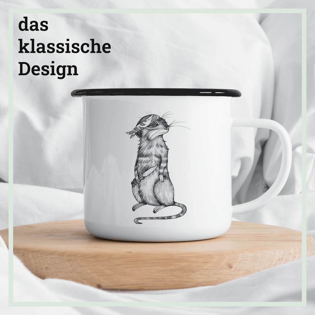Tasse émaillée – Toni Knife
