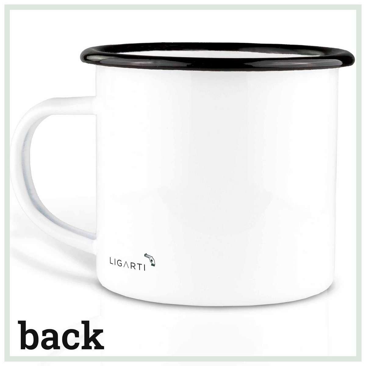 Mug en émail avec motif Johnny Pistol – Mug élégant et durable pour toutes les occasions