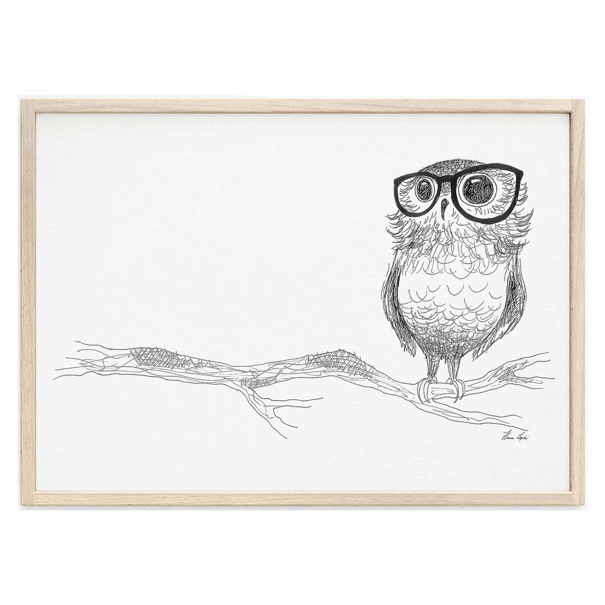 Art Print - Gebrilde Uil