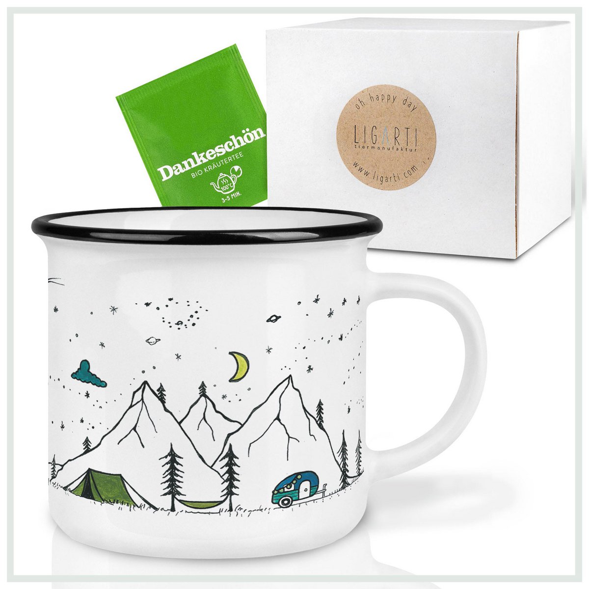 Mug en céramique - Vie de camping