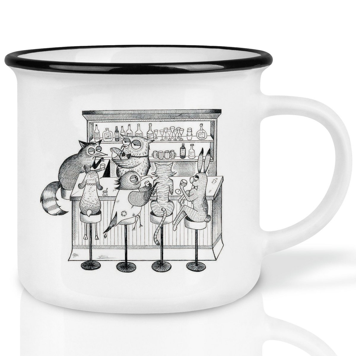 Mug en céramique - Animal Bar