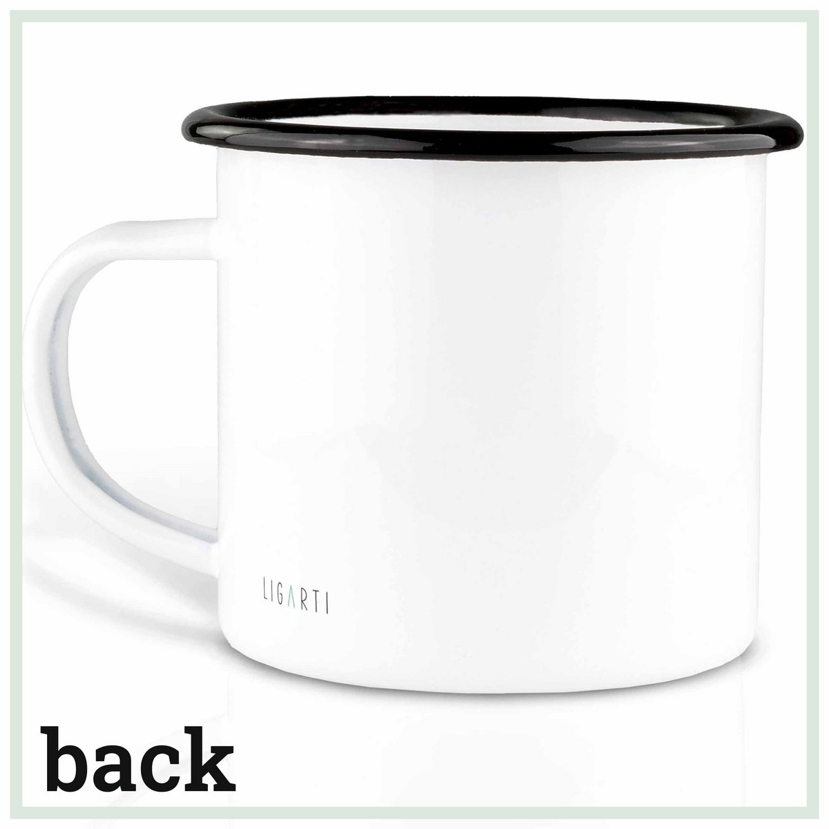 Tasse en émail - aérostier