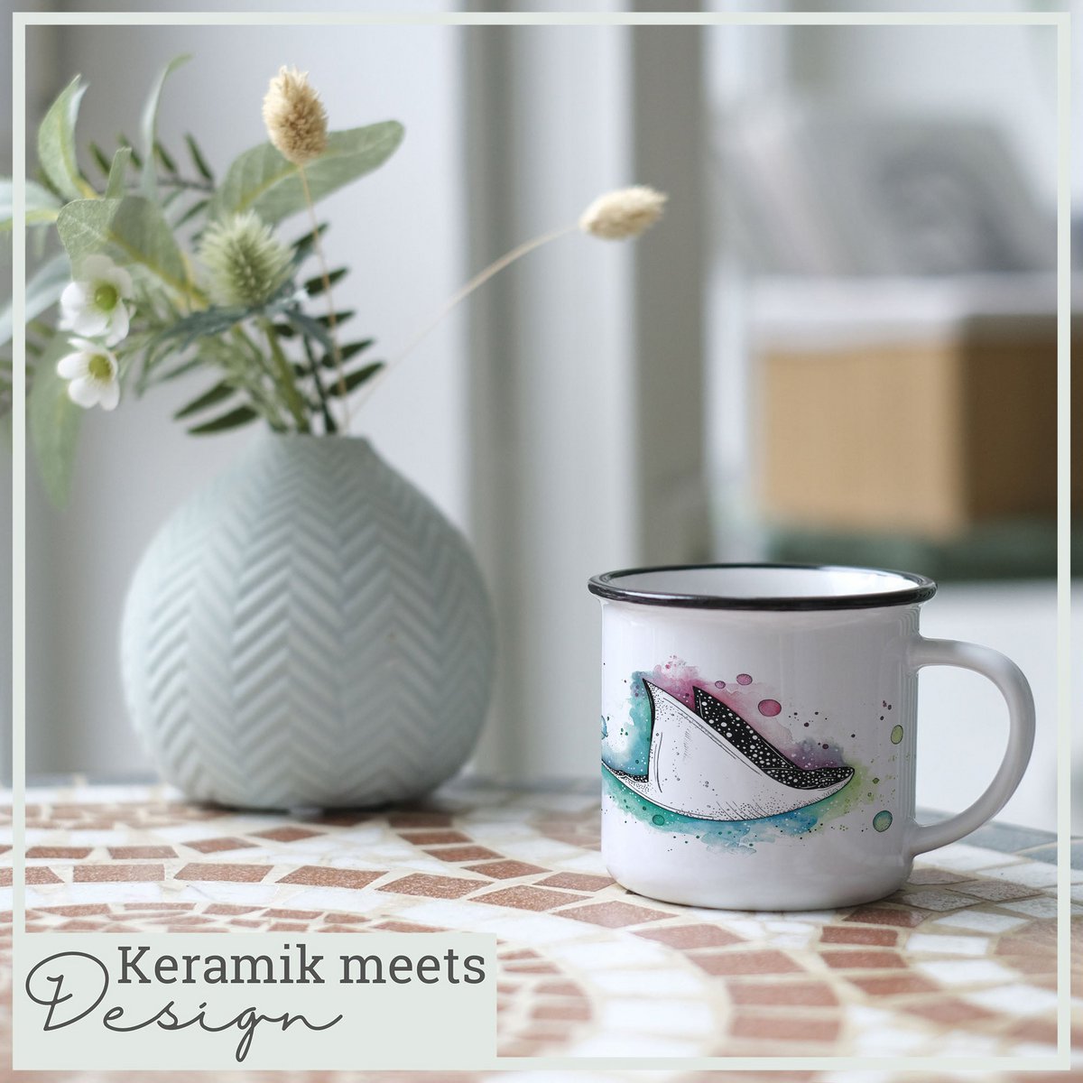 Mug en céramique - Rayons de l'espace
