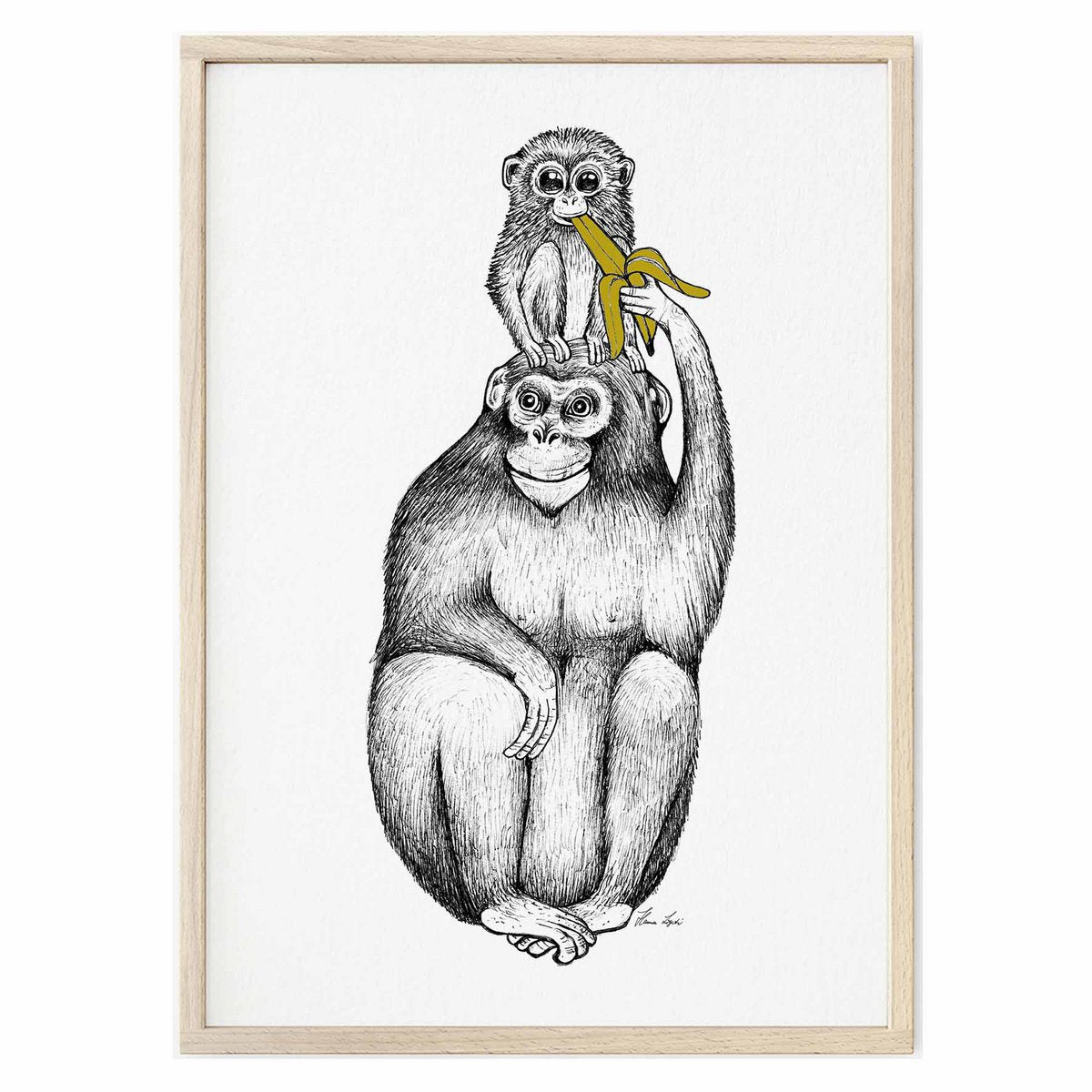 Kunstdruk - Papabanana