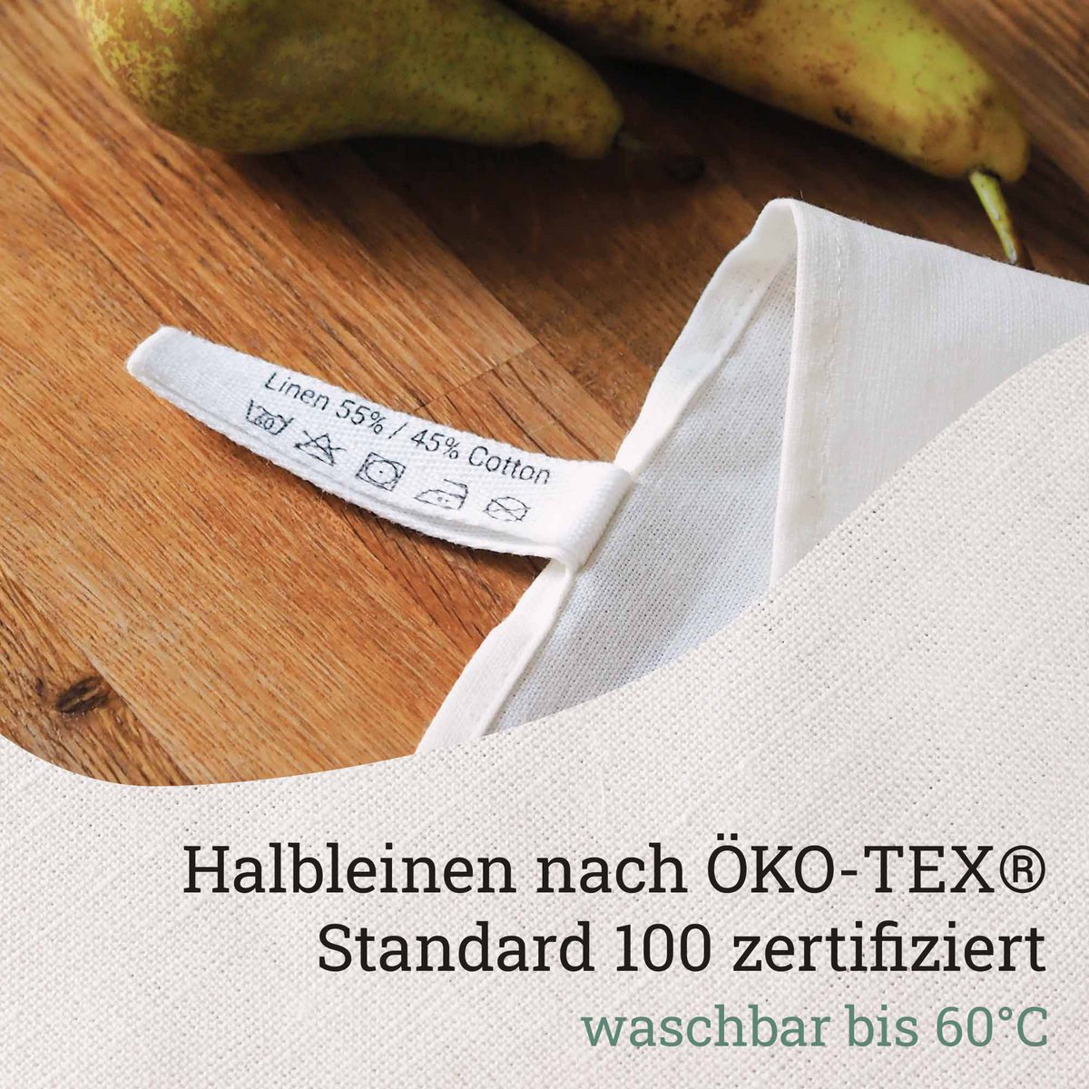 Torchon avec Hähnry le coq - Torchon de cuisine durable et élégant