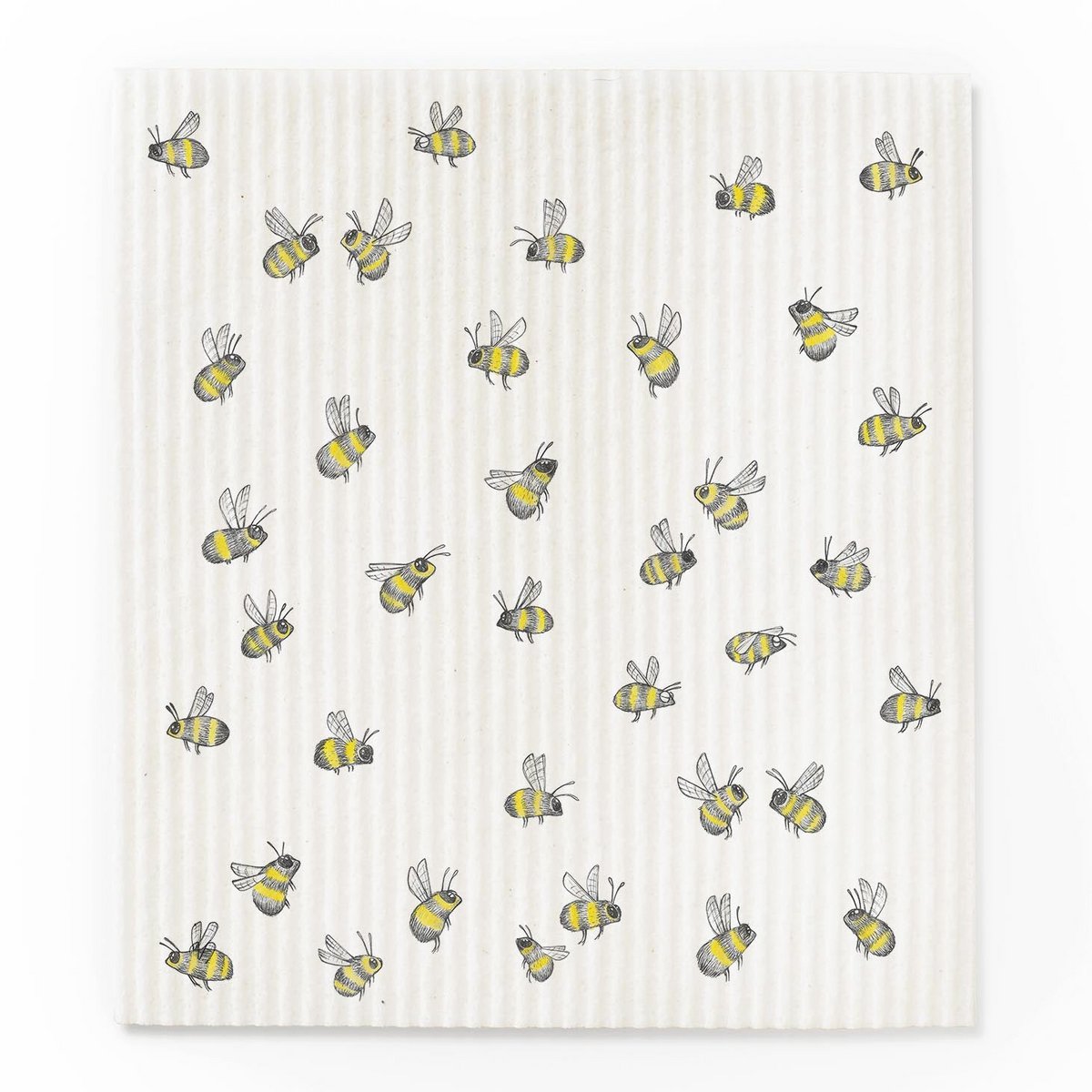 Lot de 3 éponges - abeilles et fleurs