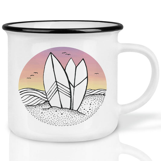 Mug en céramique - surfer jour et nuit