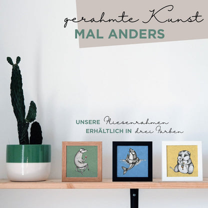 Tegelonderzetters – Set van 2 – Vis & Garnalen