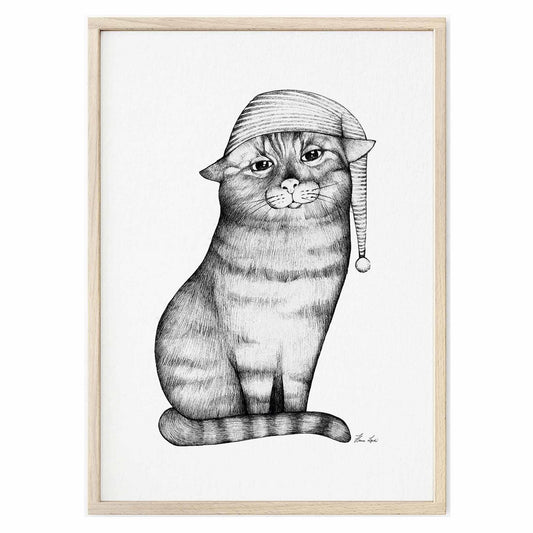 Art Print - Welterusten kat