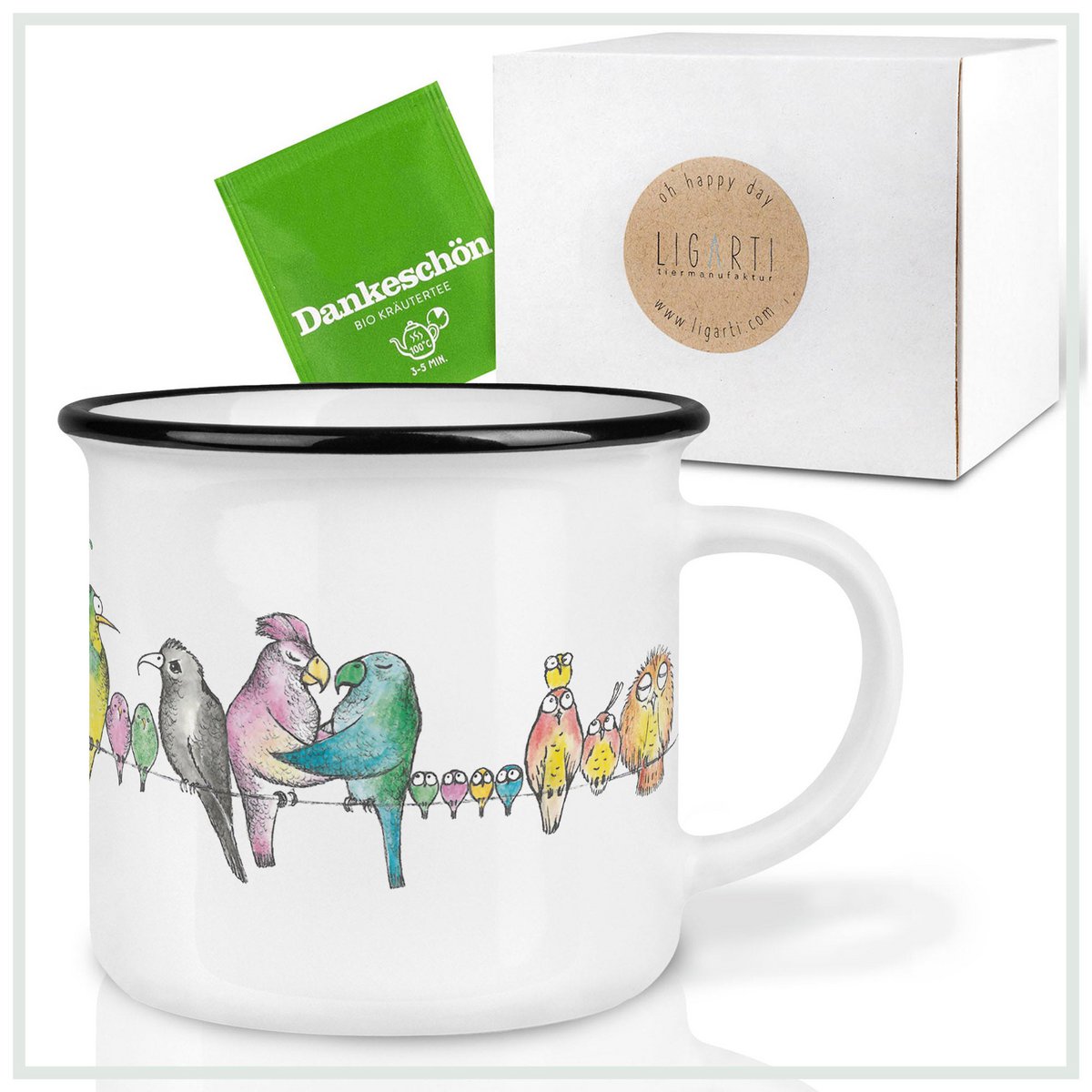 Mug en céramique - Parade d'Oiseaux
