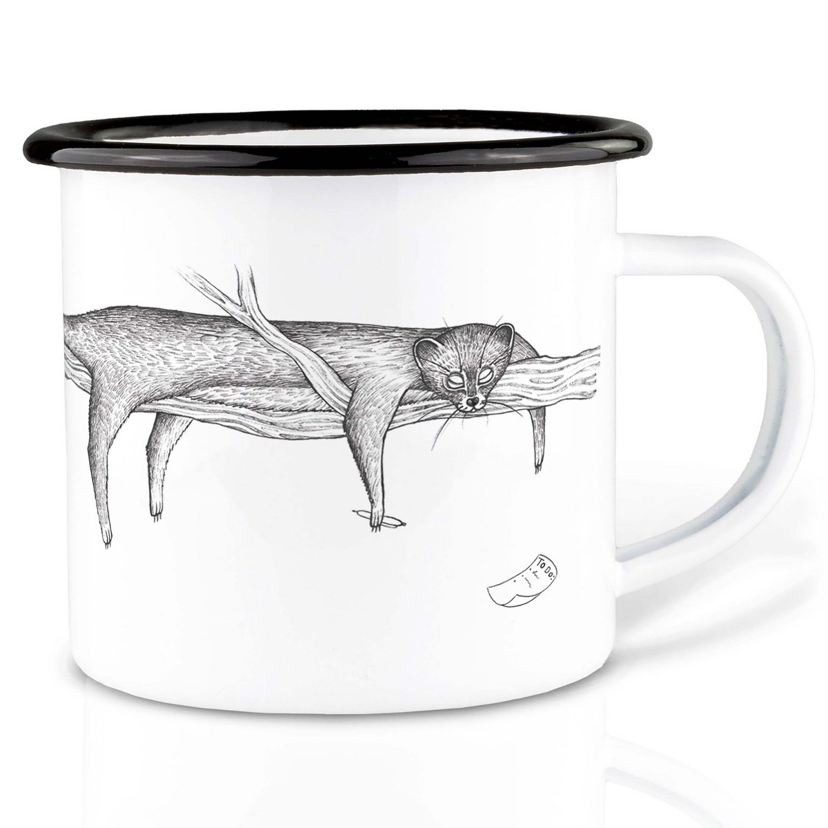 Mug émaillé – paresseux