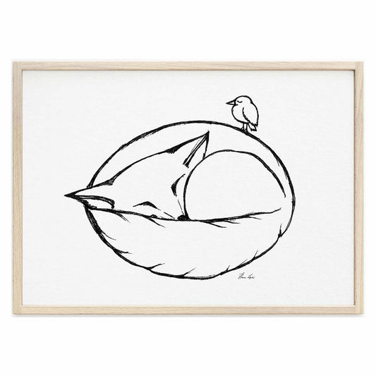 Art Print - Slapende vos