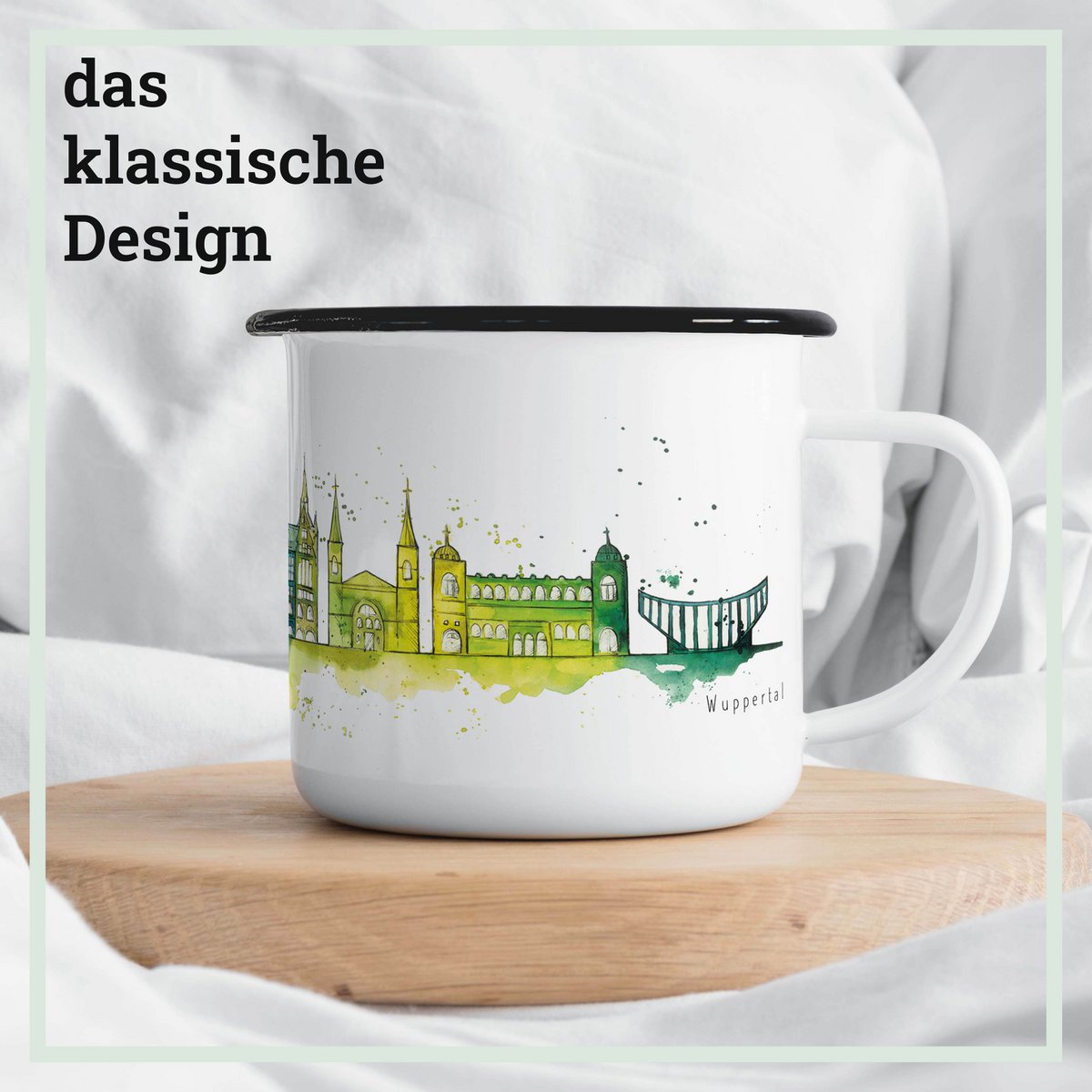 Tasse émaillée – Wuppertal longue