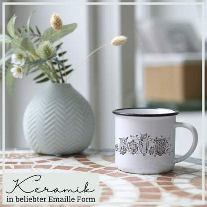 Mug en céramique - Collier Chouette