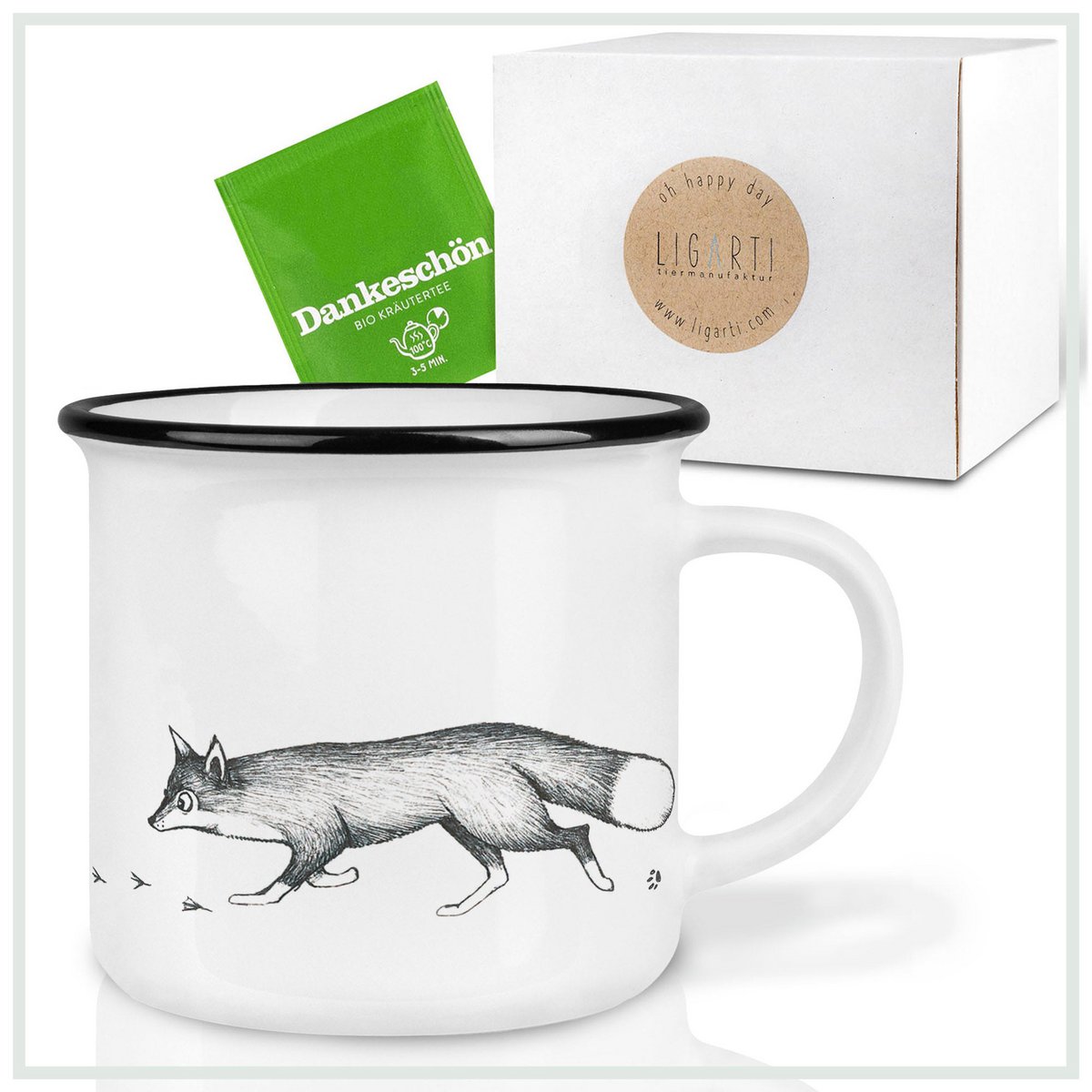 Mug en céramique - Renard &amp; Oie