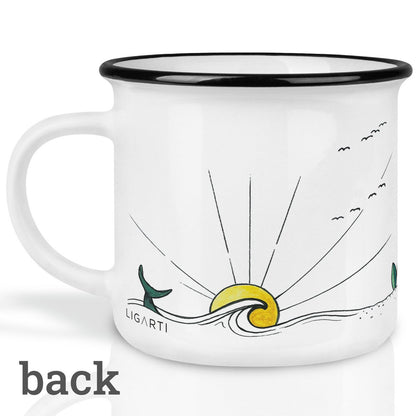 Mug en céramique - Vie de camping