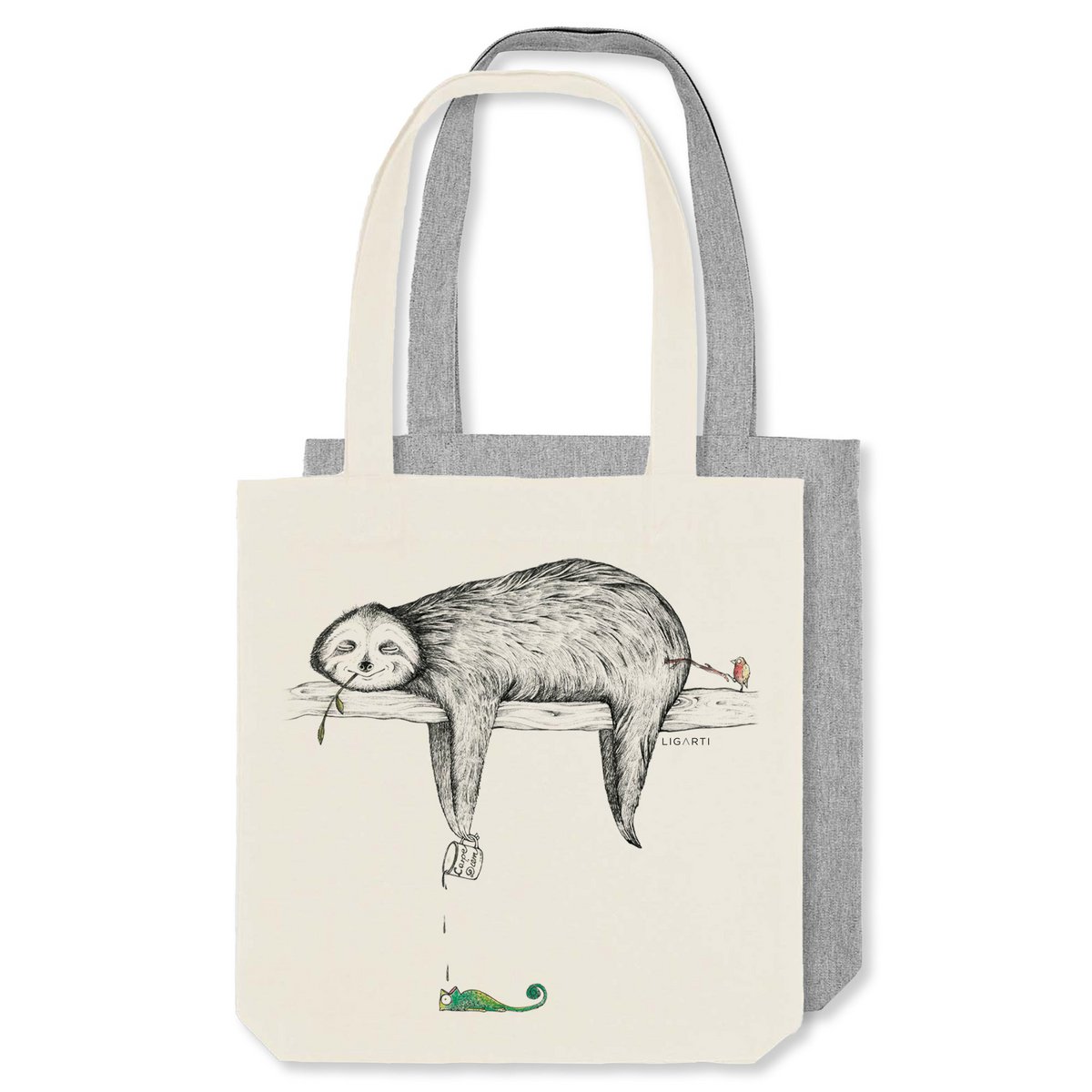 Sac en toile de jute - paresseux