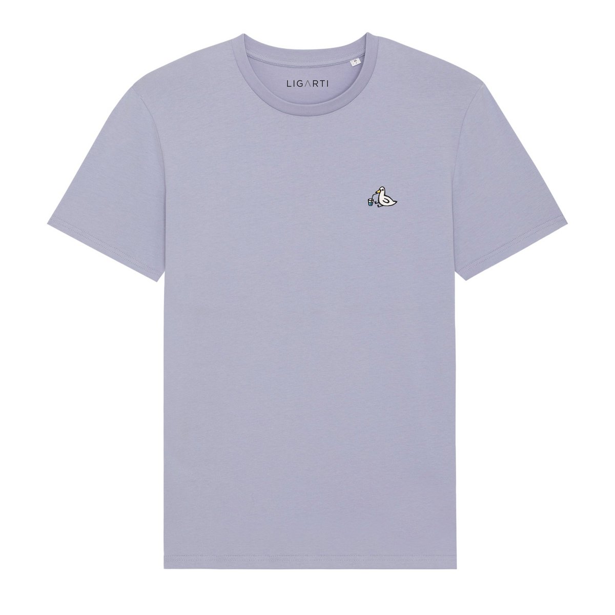 Besticktes T-Shirt Piet die Ente – Unisex-Bio-Baumwolle