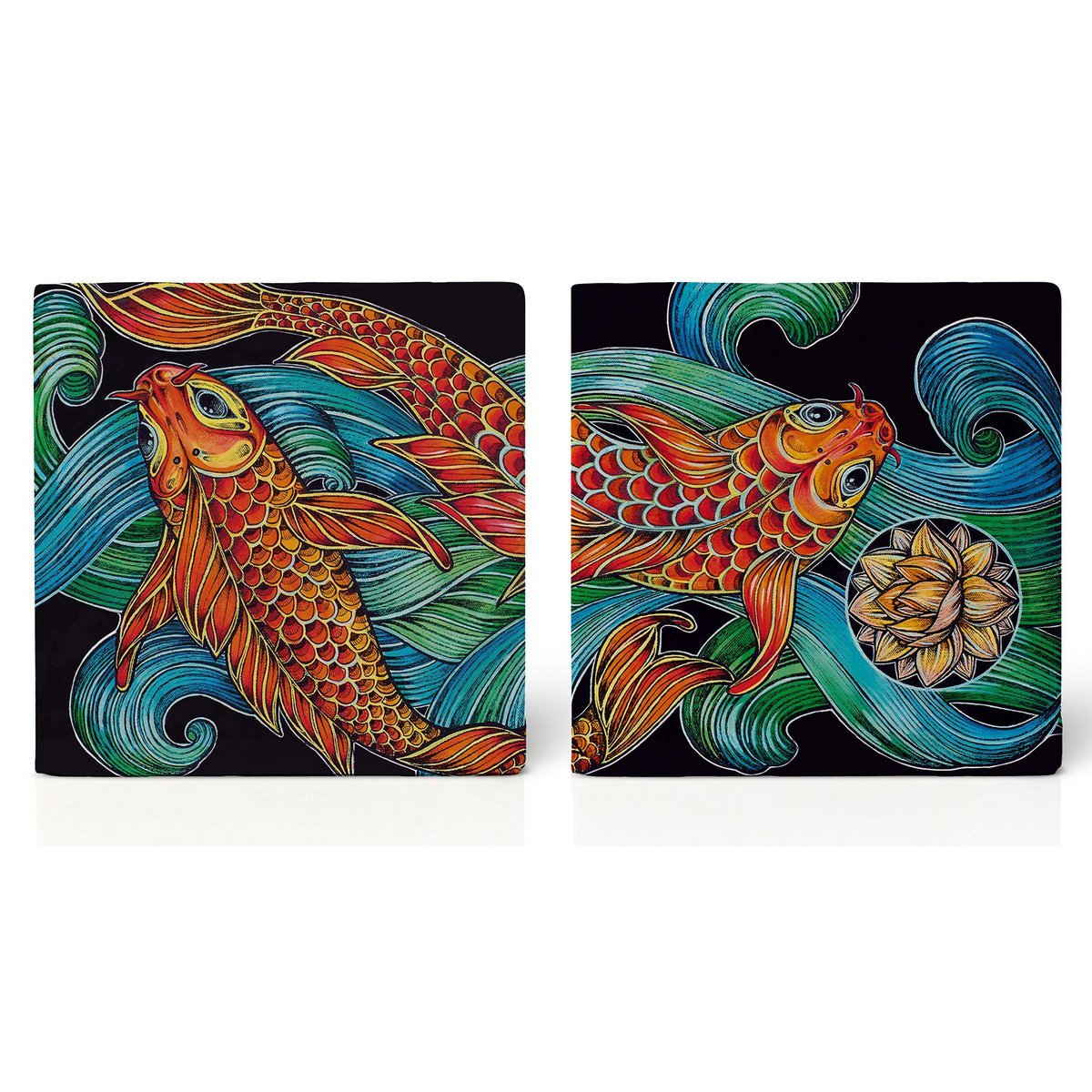 Sous-verres à carreaux – Lot de 2 – Lotoskois