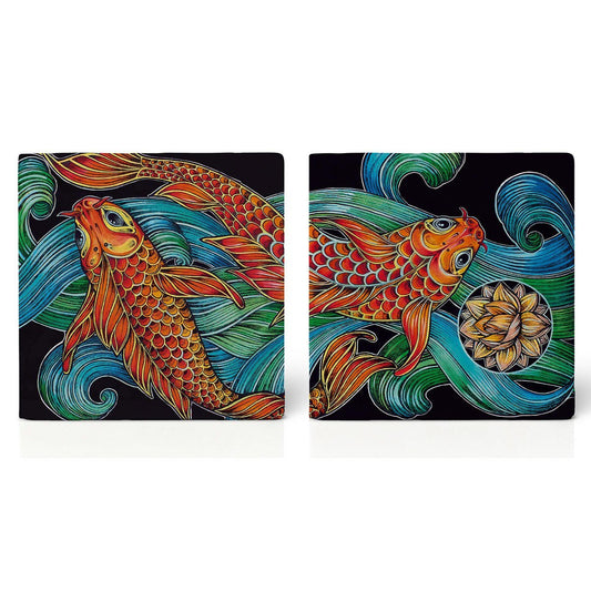 Sous-verres à carreaux – Lot de 2 – Lotoskois