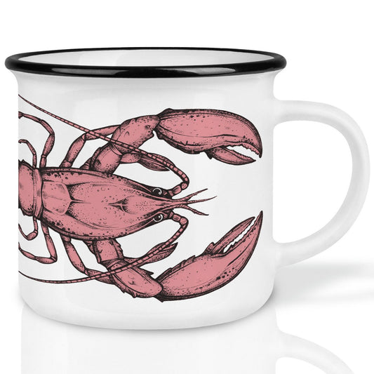 Keramische mok met kreeft – originele mok met zeeleven design