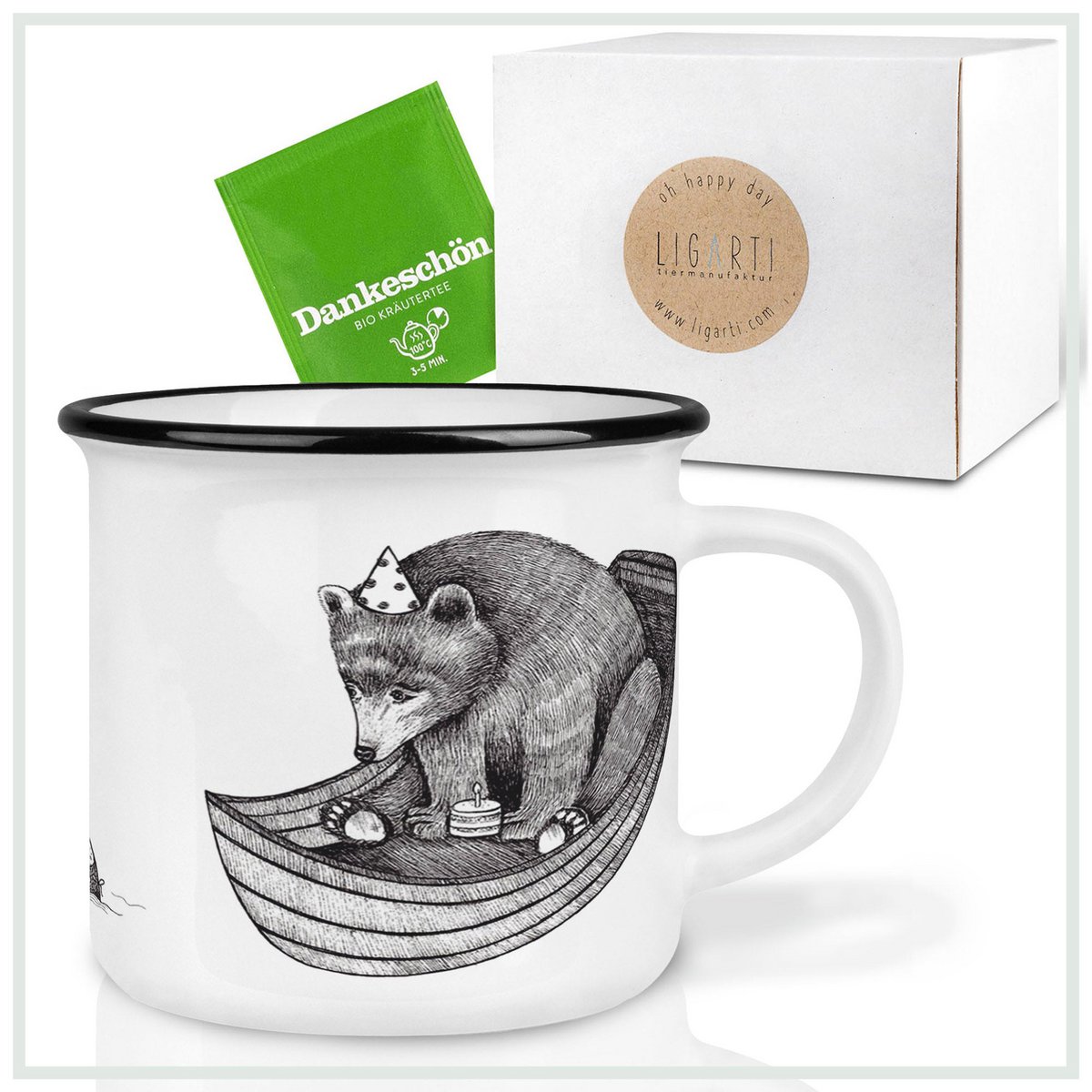 Mug en céramique - Anniversaire ours
