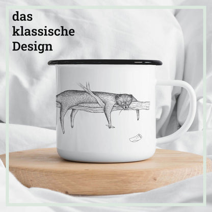 Mug émaillé – paresseux