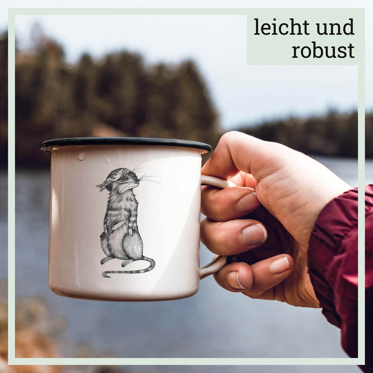 Tasse émaillée – Toni Knife