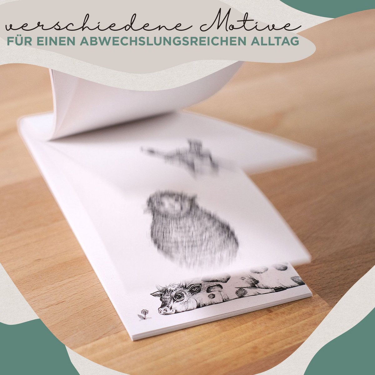 Bloc-notes – Farm Quartet – Lot de 3
