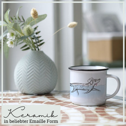 Keramische mok hond en kat – origineel handgemaakt design