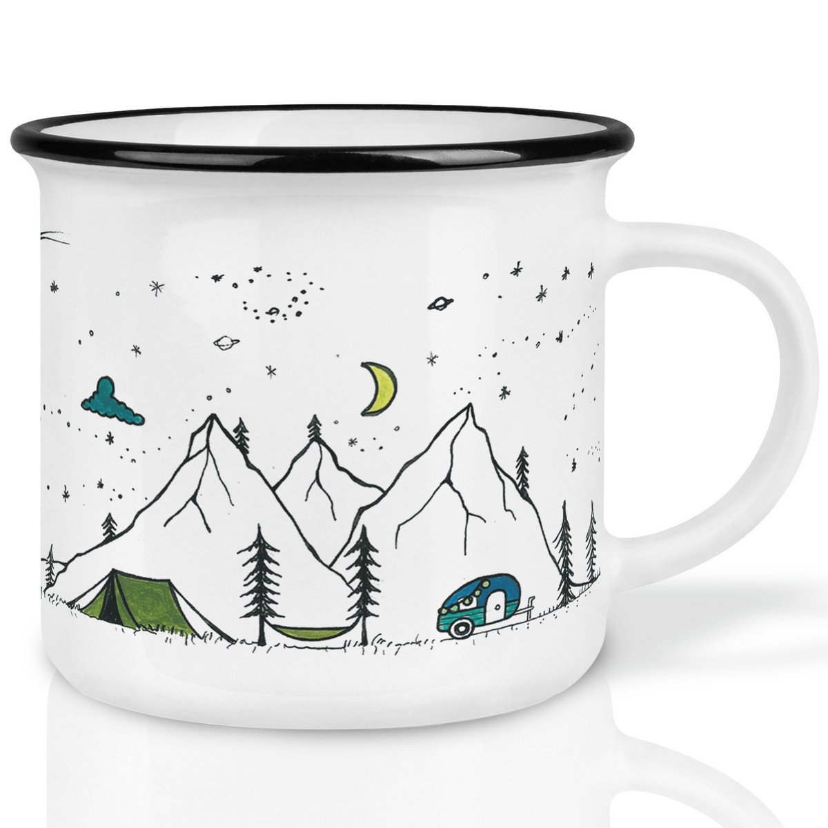 Mug en céramique - Vie de camping