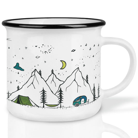 Mug en céramique - Vie de camping