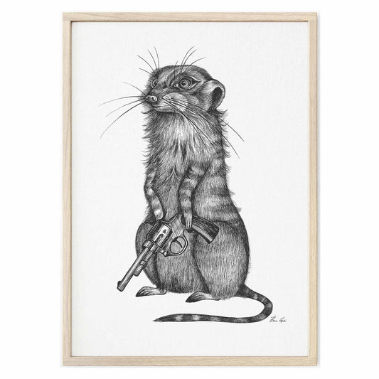 Art Print-Johnny pistool