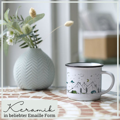 Mug en céramique - Vie de camping