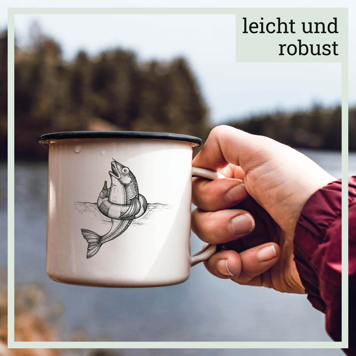 Tasse en émail – Bernd