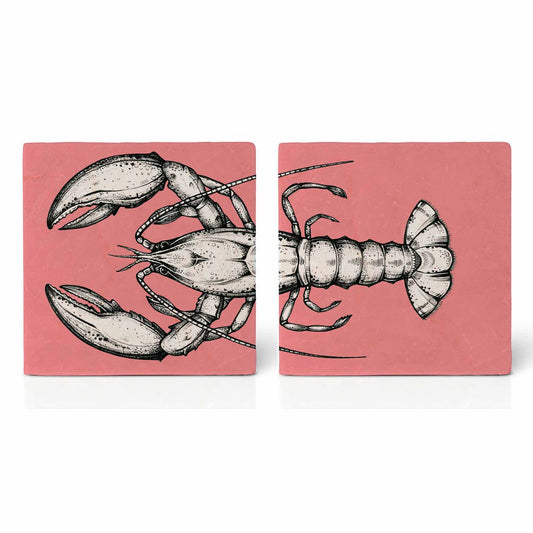 Sous-verres en carrelage - Lot de 2 - Homard