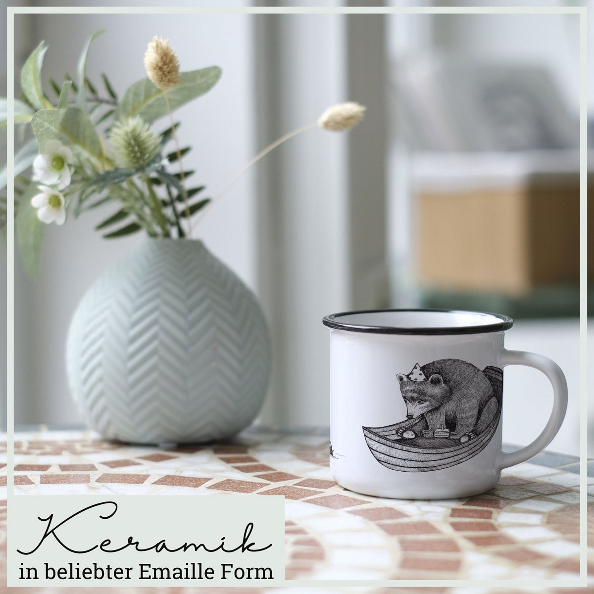 Mug en céramique - Anniversaire ours
