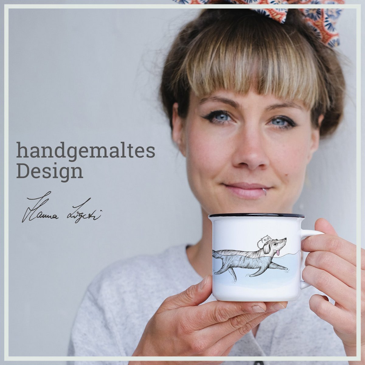 Keramische mok hond en kat – origineel handgemaakt design