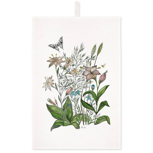 Torchon - Fleurs printanières