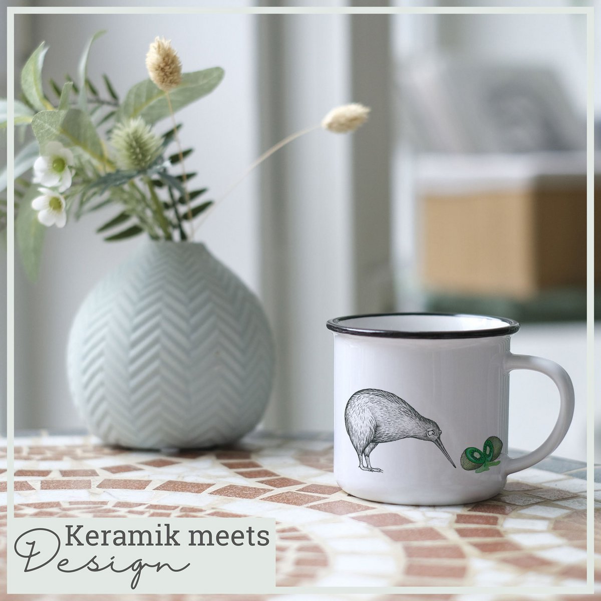 Mug en céramique - deux kiwis