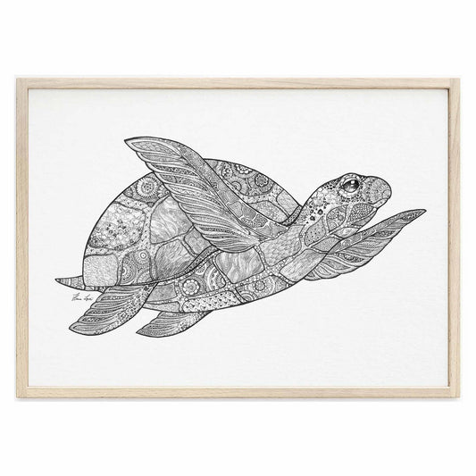Impression d'art - Tortue